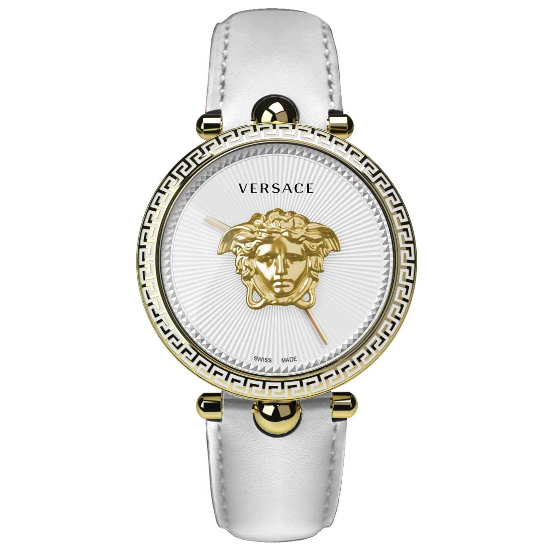 【NEW】VERSACE パラッツォ VECO02922 レディース 腕時計 人気 Versace Ladies Watch Palazzo Empire 39mm White Gold VECO02022