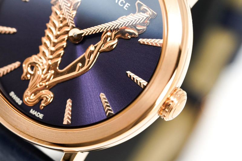 Versace Ladies Watch Virtus Blue IP Gold VERI00420 - WatchPilot