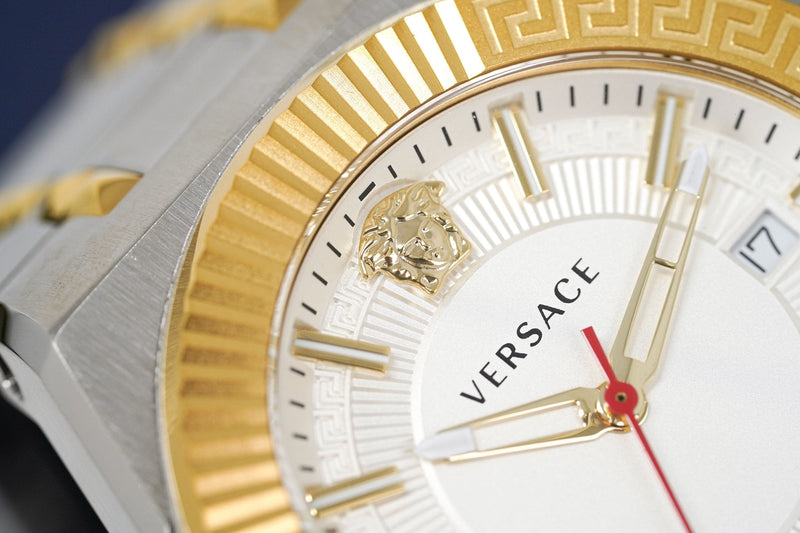 Versace Rattle Versace Men's Chain Reaction Two-Tone Silver