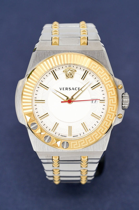 Versace Men's Chain Reaction Two-Tone Silver VEDY00519 - WatchPilot