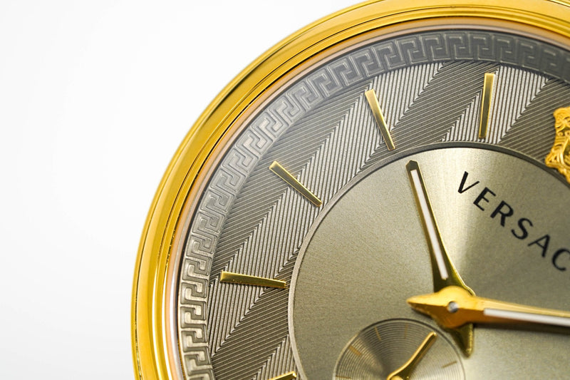 Versace Men's V-Circle Yellow Gold VBQ070017 - WatchPilot