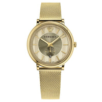 Versace Men's V-Circle Yellow Gold VBQ070017 - WatchPilot