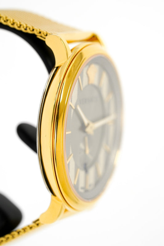 Versace Men's V-Circle Yellow Gold VBQ070017 - WatchPilot