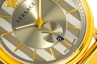 Versace Men's V-Circle Yellow Gold VBQ070017 - WatchPilot