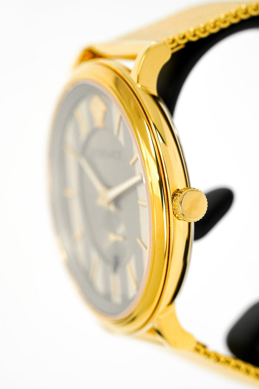Versace Men's V-Circle Yellow Gold VBQ070017 - WatchPilot