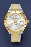 Versace Men's Watch Hellenyium GMT Two-Tone Silver V11030015 - WatchPilot