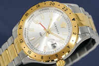 Versace Men's Watch Hellenyium GMT Two-Tone Silver V11030015 - WatchPilot