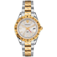Versace Men's Watch Hellenyium GMT Two-Tone Silver V11030015 - WatchPilot