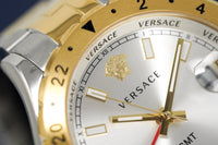 Versace Men's Watch Hellenyium GMT Two-Tone Silver V11030015 - WatchPilot