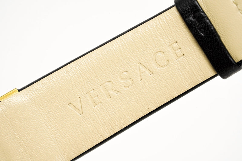 Versace Men's Watch V-Circle Gold Black VBQ050017 - WatchPilot