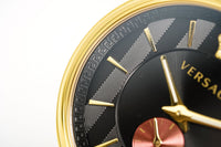 Versace Men's Watch V-Circle Gold Black VBQ050017 - WatchPilot