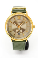 Versace Men's Watch V-Circle Small Seconds Green VBQ030017 - WatchPilot
