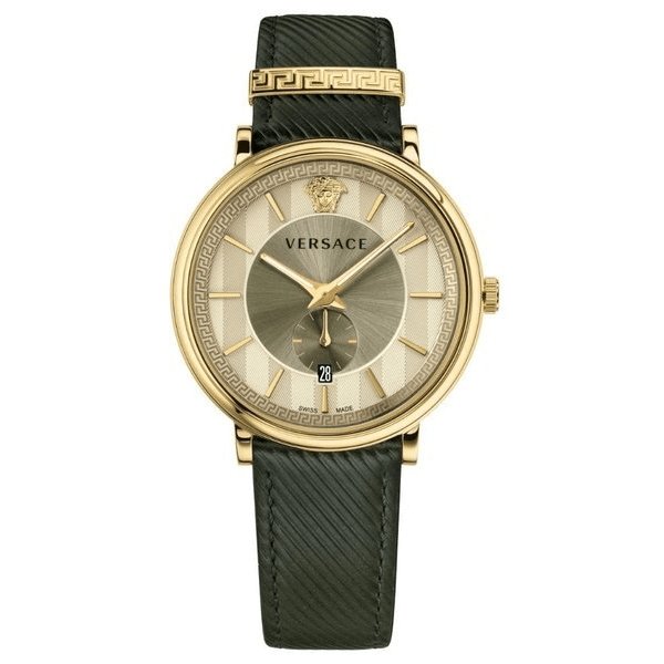 Versace Men's Watch V-Circle Small Seconds Green VBQ030017 - WatchPilot