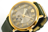 Versace Men's Watch V-Circle Small Seconds Green VBQ030017 - WatchPilot