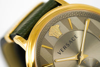 Versace Men's Watch V-Circle Small Seconds Green VBQ030017 - WatchPilot