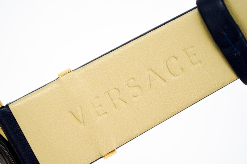 Versace V-Circle 38mm Blue Gold VE8104522 - WatchPilot