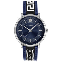 Versace V-Circle 42mm Blue Silver VE5A01121 - WatchPilot
