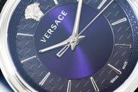 Versace V-Circle 42mm Blue Silver VE5A01121 - WatchPilot