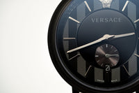 Versace V-Circle Small Seconds IP Black - WatchPilot