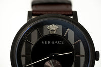 Versace V-Circle Small Seconds IP Black - WatchPilot