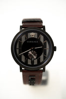 Versace V-Circle Small Seconds IP Black - WatchPilot