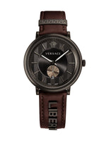 Versace V-Circle Small Seconds IP Black - WatchPilot
