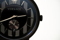 Versace V-Circle Small Seconds IP Black - WatchPilot
