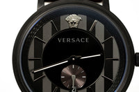 Versace V-Circle Small Seconds IP Black - WatchPilot