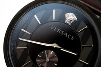 Versace V-Circle Small Seconds IP Black - WatchPilot