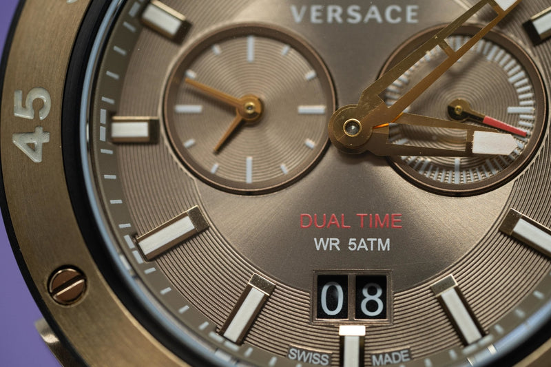 Versace Rattle Versace V-Race Watch GMT & ALARM Black 29G98D535 S009 - Watches&Crystals