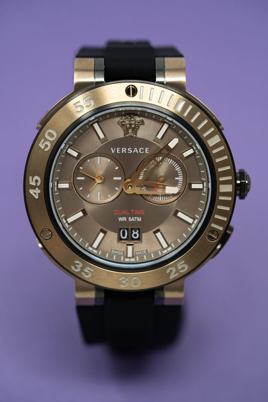 Versace R310553 Watch Versace V-Race Watch GMT & ALARM Black 29G98D535 S009 - Watches&Crystals
