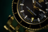 Versace V-Race Diver Gold Plated - WatchPilot
