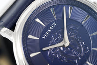 Versace Watch V-Circle 38mm Blue VE8101619 - WatchPilot