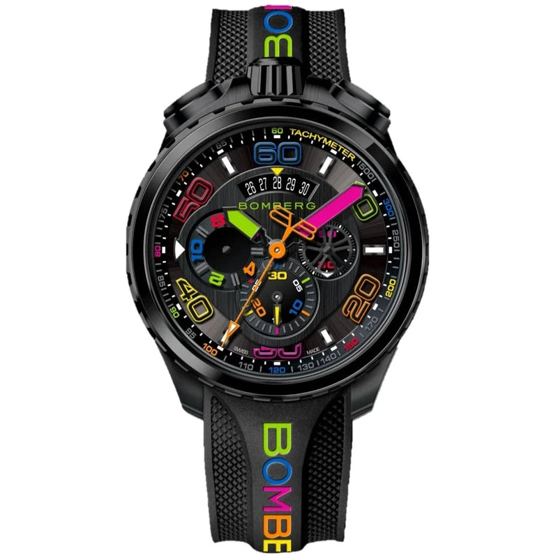 Watches - Bomberg Chroma Men's Black Watch BS45CHPBA.049-6.12