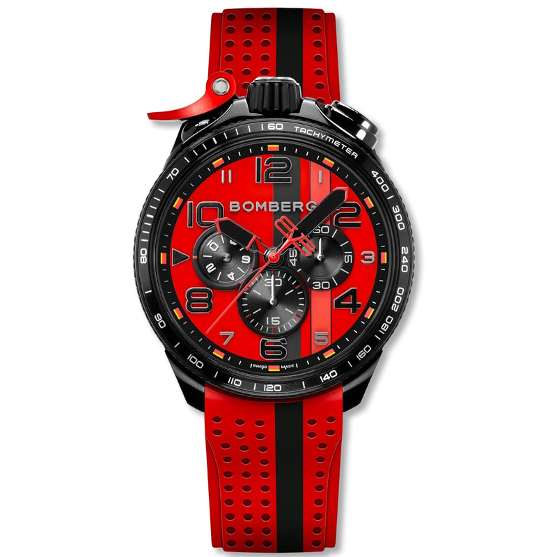 Watches - Bomberg Monza Men's Red Watch BS45CHPBA.059-15.12
