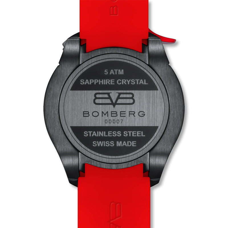 Watches - Bomberg Monza Men's Red Watch BS45CHPBA.059-15.12