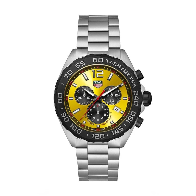 Tag Heuer Formula Men's Yellow Chronograph Watch