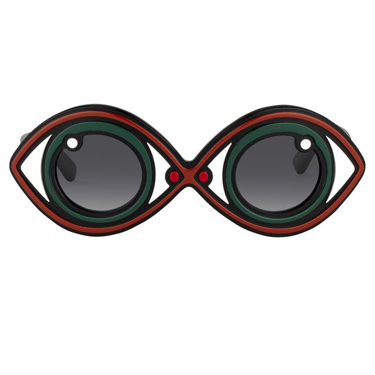 Yaz Bukey Ladies Sunglasses Eye Spy Green and Grey YAZ2C2SUN