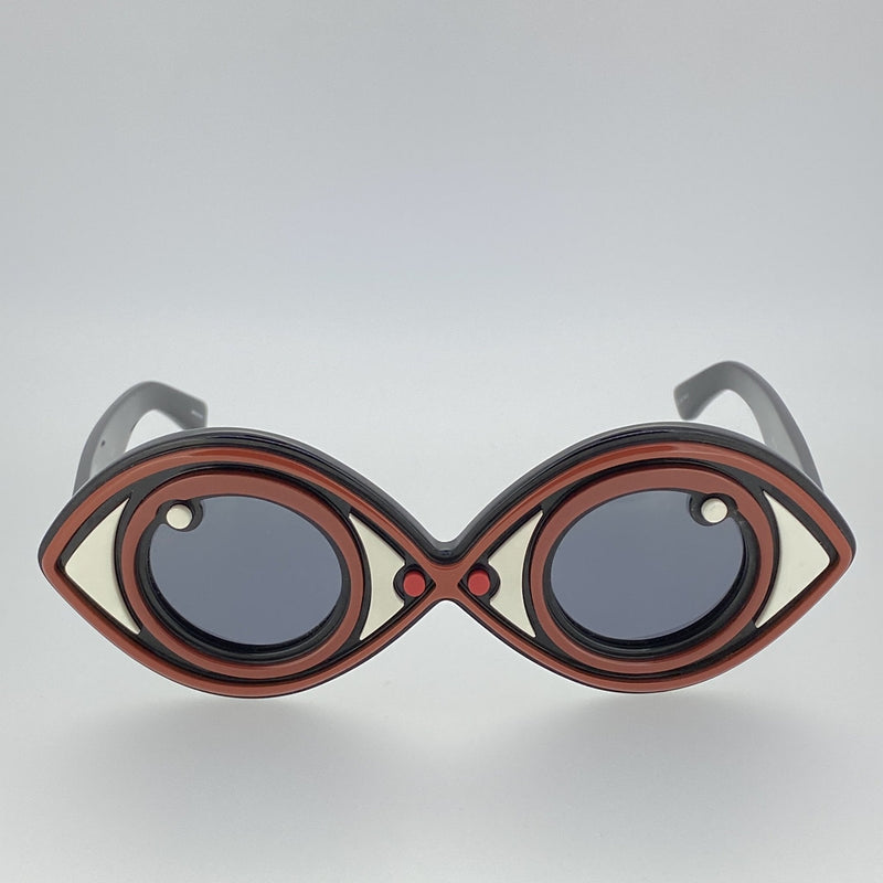 Yaz Bukey Women Sunglasses Eye Spy Brown Eyes Special Edition YAZ2C3SUN - WatchPilot