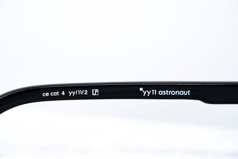 Yohji Yamamoto Unisex Sunglasses Black/Silver and Dark Purple Lenses Category 4 - YY11ASTRONAUTC2SUN - WatchPilot