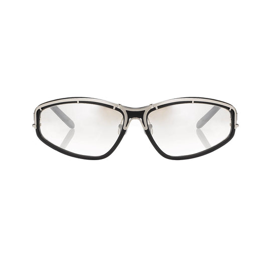 Yohji Yamamoto Sunglasses Rectangular Black and Brown