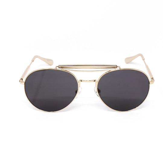 Yohji Yamamoto Sunglasses Round Gold and Grey YY12RIDERC2SUN