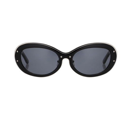 Yohji Yamamoto Ladies Sunglasses Cat Eye Black and Grey