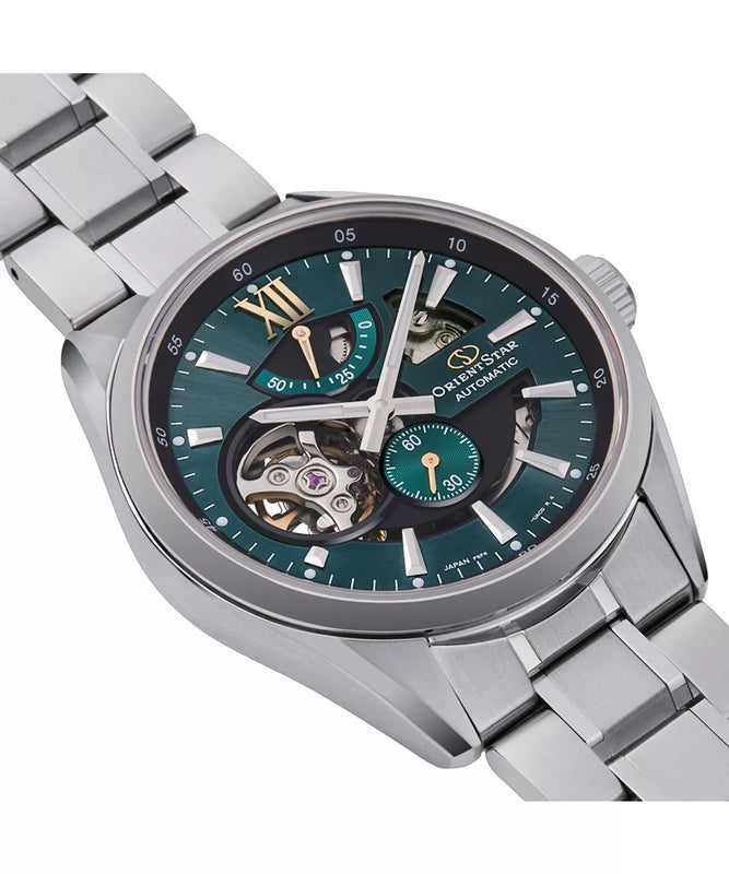 Orient Star Men's Green Skeleton Automatic Watch RE-AV0114E