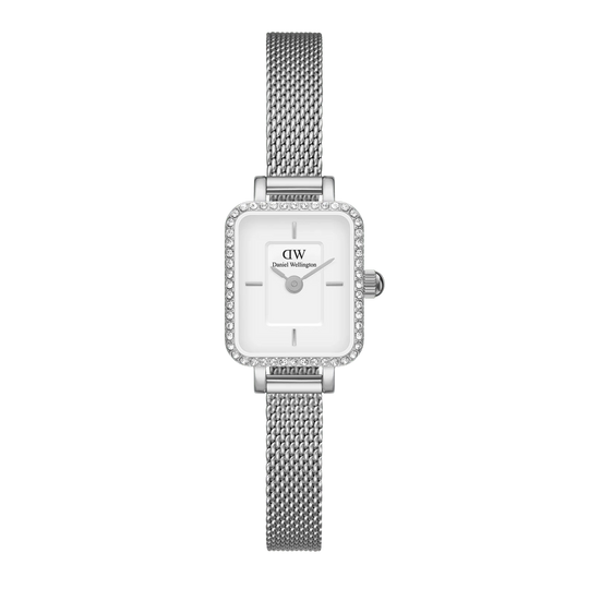Daniel Wellington Quadro Mini Lumine Bezel Silver Watch DW00100732