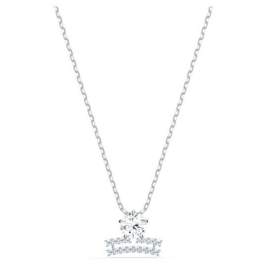 Swarovski Zodiac II Necklace Pendant Libra Silver White Metal Finish 5563895