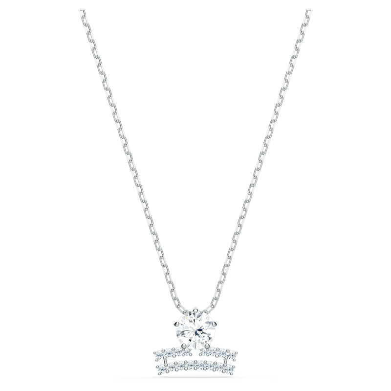 Swarovski Zodiac II Necklace Pendant Libra Silver White Metal Finish 5563895