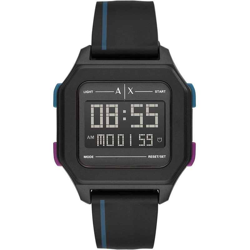 Armani Exchange AX2955 Men\'s Black Shell Digital Watch from WatchPilot