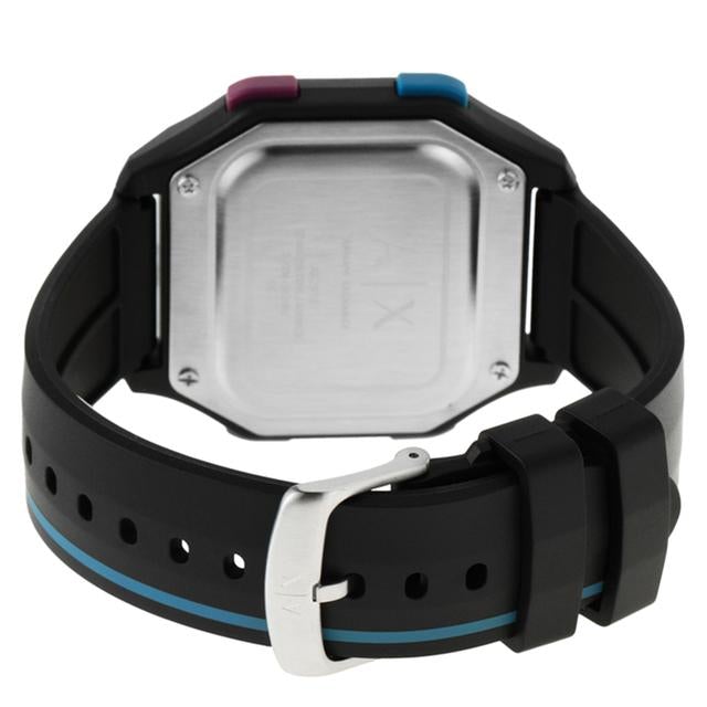 Analogue-Digital Watch - Armani Exchange AX2955 Men's Black Shell Digital Watch