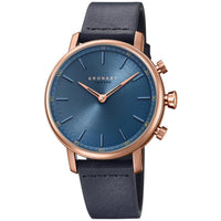 Analogue Smart Watch - Kronaby S0669/1 Ladies Black Carat Hybrid Smartwatch